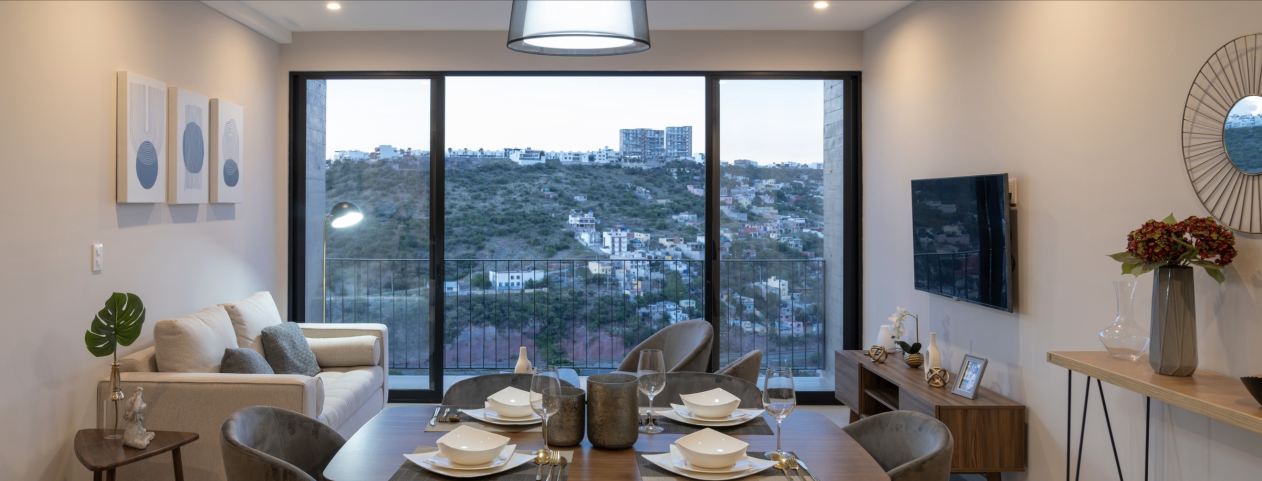 Sala con vista panorámica